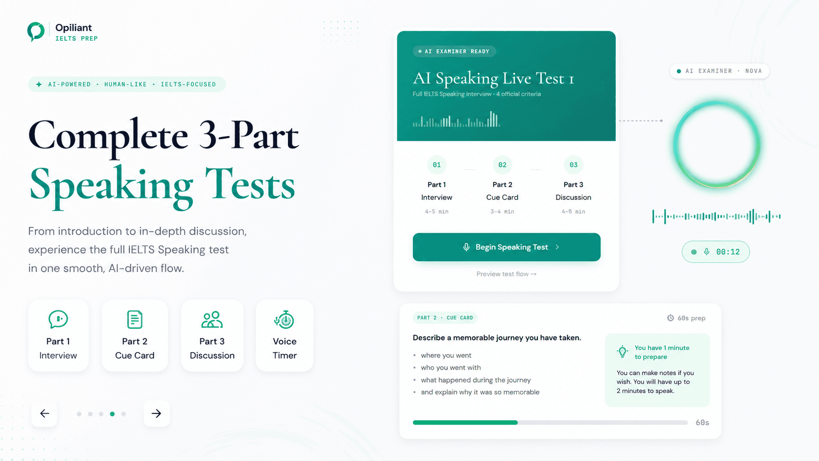 Speaking — Opiliant IELTS