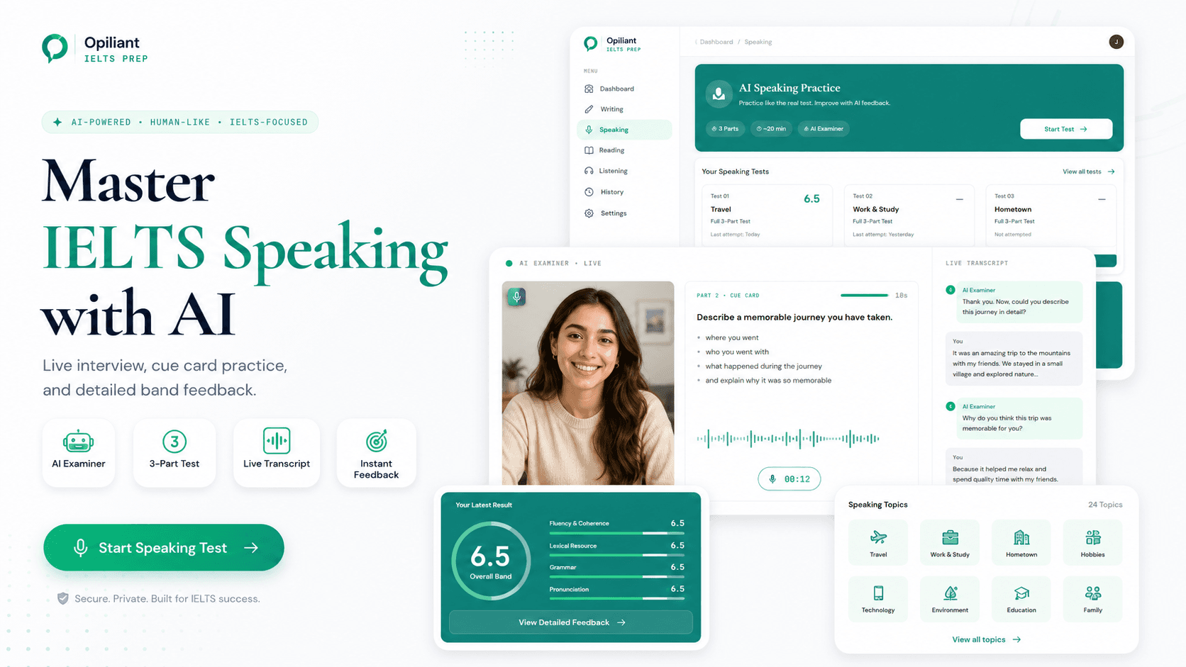 Speaking — Opiliant IELTS